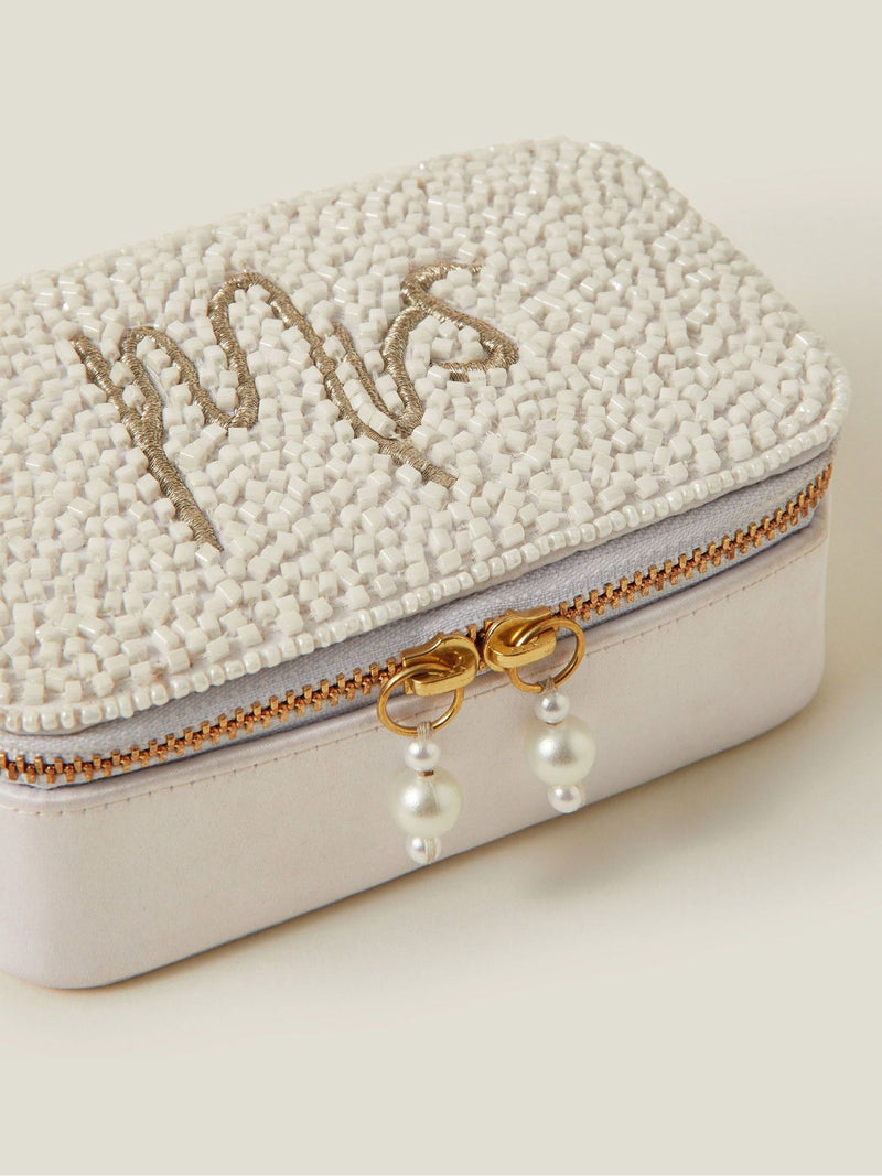 Accessorize Natural Bridal Mrs Jewellery Box