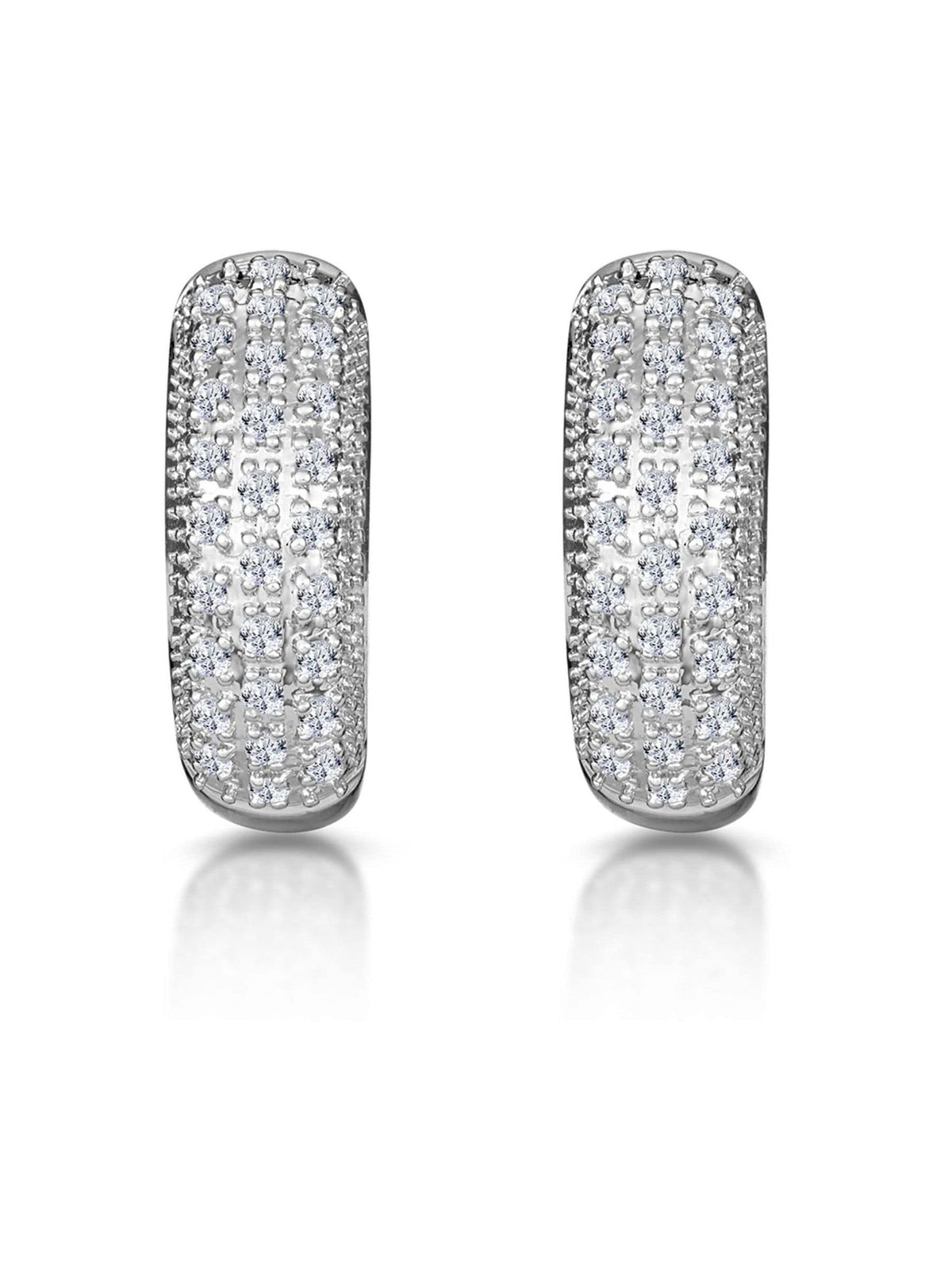The Diamond Store lab diamond huggie earrings 0.33ct, imported from the UK