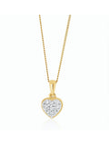The Diamond Store lab diamond heart pendant necklace (British brand)