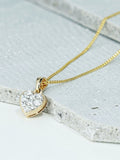 The Diamond Store lab diamond heart pendant necklace (British brand)