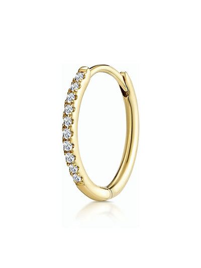 The Diamond Store Enkel Stellato 0,09 ct Gull Øredobb