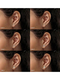 The Diamond Store White Lab Diamond Stud Earrings 0.10ct H/Si Quality in 9K Gold - 2.4mm
