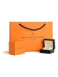 The Diamond Store pearl diamond heart earrings 9K white gold (British brand)