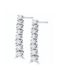 The Diamond Store 9K White Gold 1ct Lab Diamond Life Journey Drop Earrings