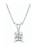 The Diamond Store 0.25ct H/Si lab diamond solitaire necklace pendant (British brand)
