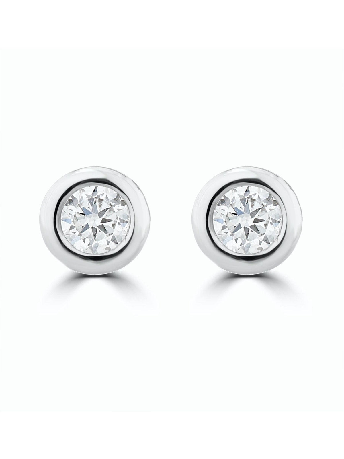 The Diamond Store 0.20ct lab diamond stud earrings in 9K white gold (British brand)