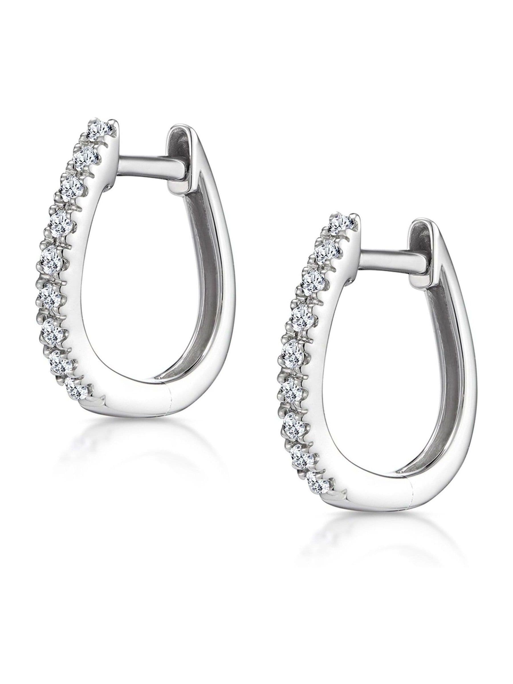 The Diamond Store hoop earrings 12mm x 2mm (British brand)
