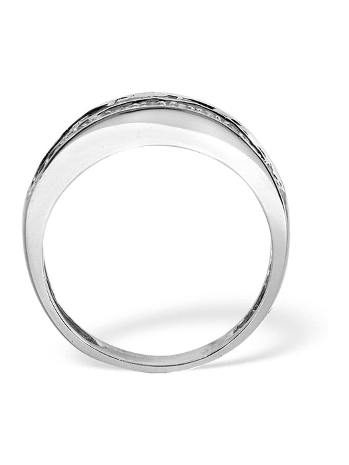 The Diamond Store 9K White Gold 0.22ct Baguette Diamond Eternity Ring