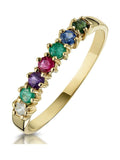The Diamond Store 9K Yellow Gold Natural D.E.A.R.E.S.T Ring
