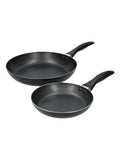Kitchencraft black non-stick induction frying pan set, 20cm and 28cm, UK version