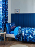 Catherine Lansfield Blue Jawsome Shark Reversible Duvet Cover Set - British product