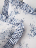 Catherine Lansfield Blue Lucie Floral duvet cover set - British product