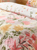 Catherine Lansfield Pink Countryside Floral Reversible Duvet Cover Set - British product