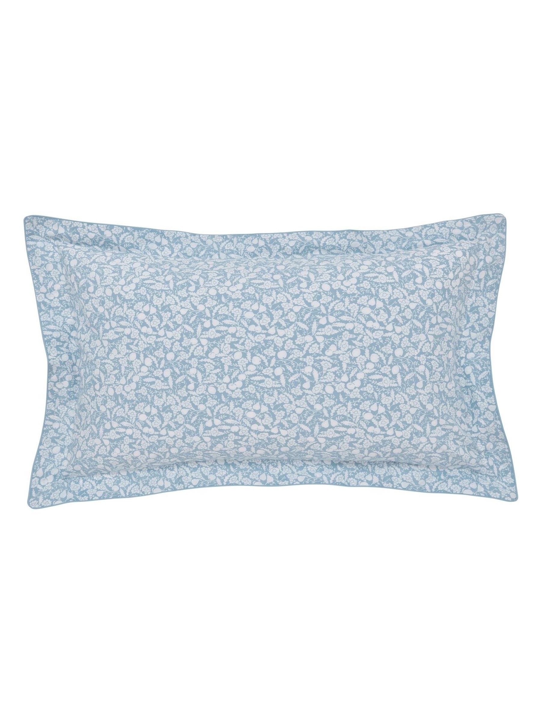 Joules Blue Fruity Ditsy Duvet Cover and 100% Cotton Pillowcase Set
