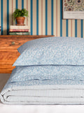 Joules Blue Fruity Ditsy Duvet Cover and 100% Cotton Pillowcase Set