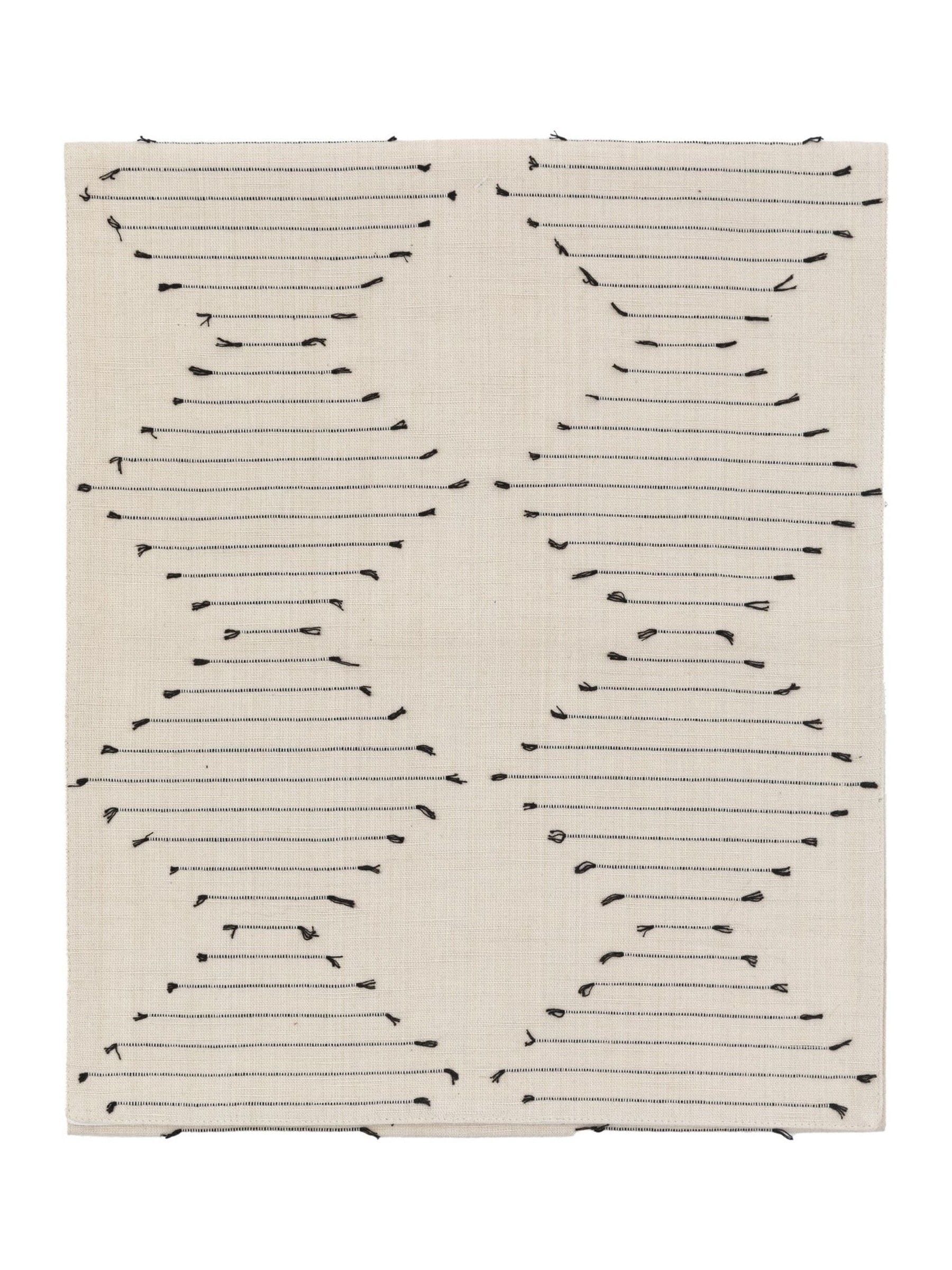 Gallery Home white diamond weave table runner 250x36cm, UK version