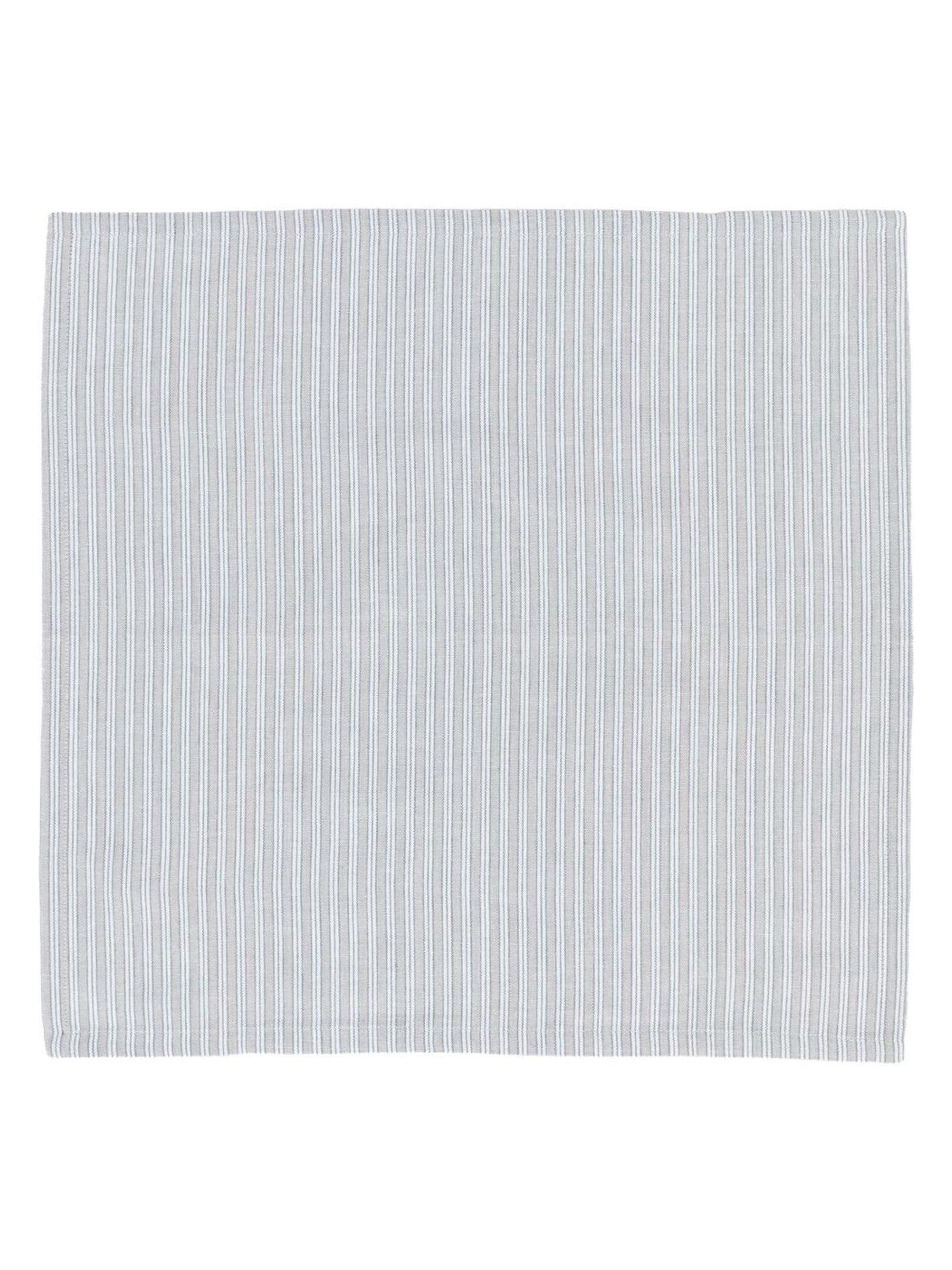 Gallery Home Grey Woven Striped Napkins 4 Pack, UK version