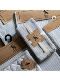 Gallery Home grey woven striped double oven gloves, UK version