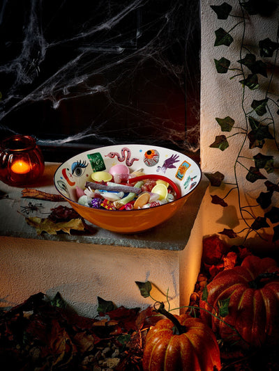 Eleanor Bowmer Multi Halloween Spooky Treat Stoneware Serve Bowl 10cm x 27cm x 27cm