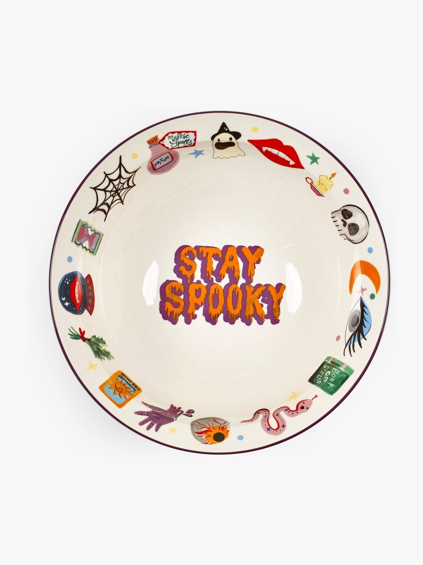 Eleanor Bowmer Halloween spooky treat serve bowl, 10cm height - British product