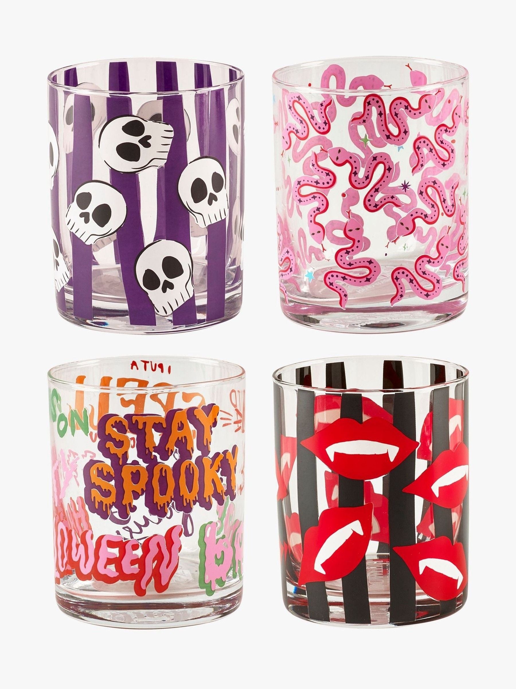 Eleanor Bowmer Halloween spooky tumblers set of 4 - British product