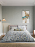 Bedeck of Belfast soft teal green Rayanne duvet cover and pillowcase set - British product