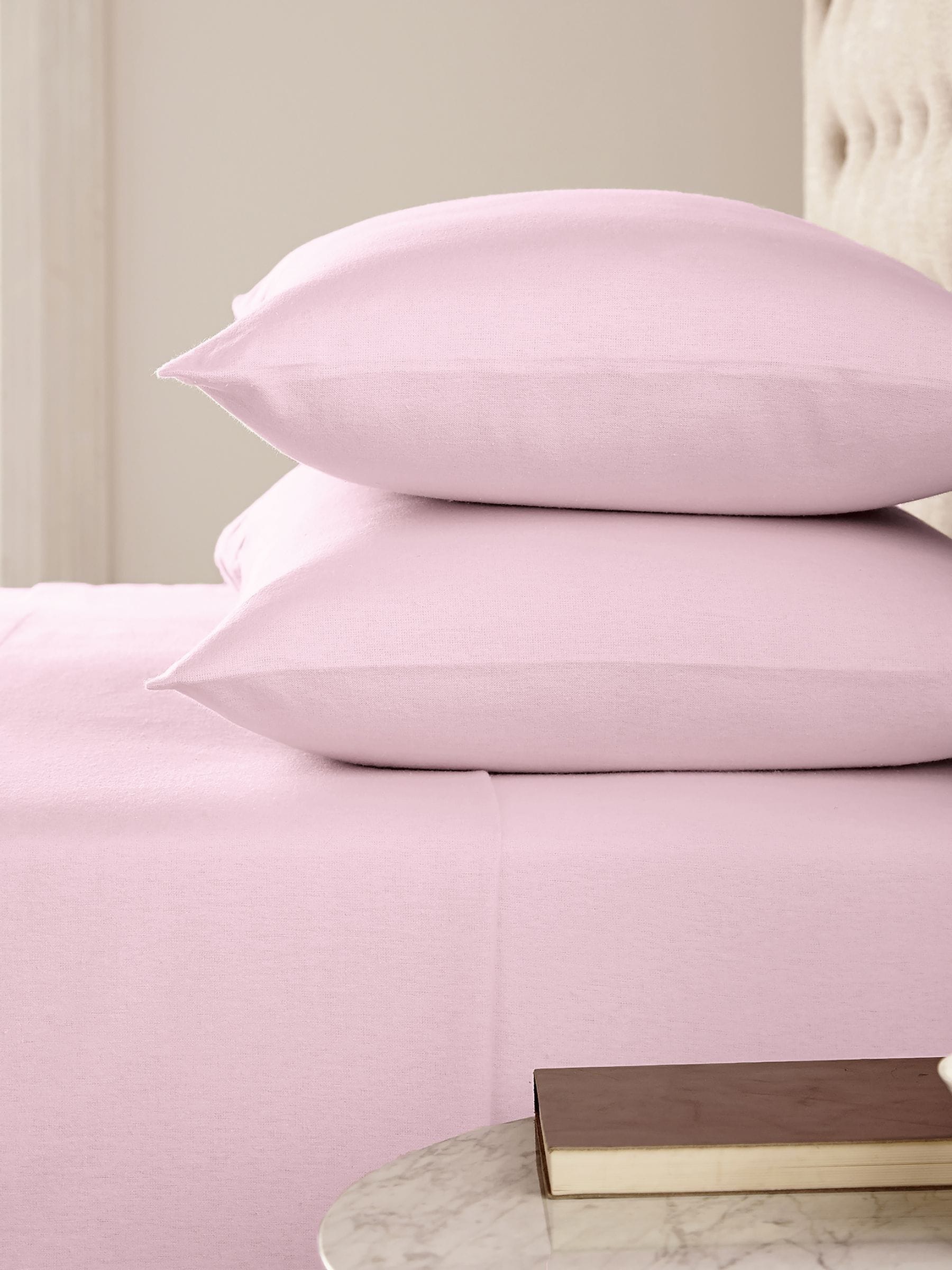 Helena Springfield baby pink supersoft flat bed sheet, UK version