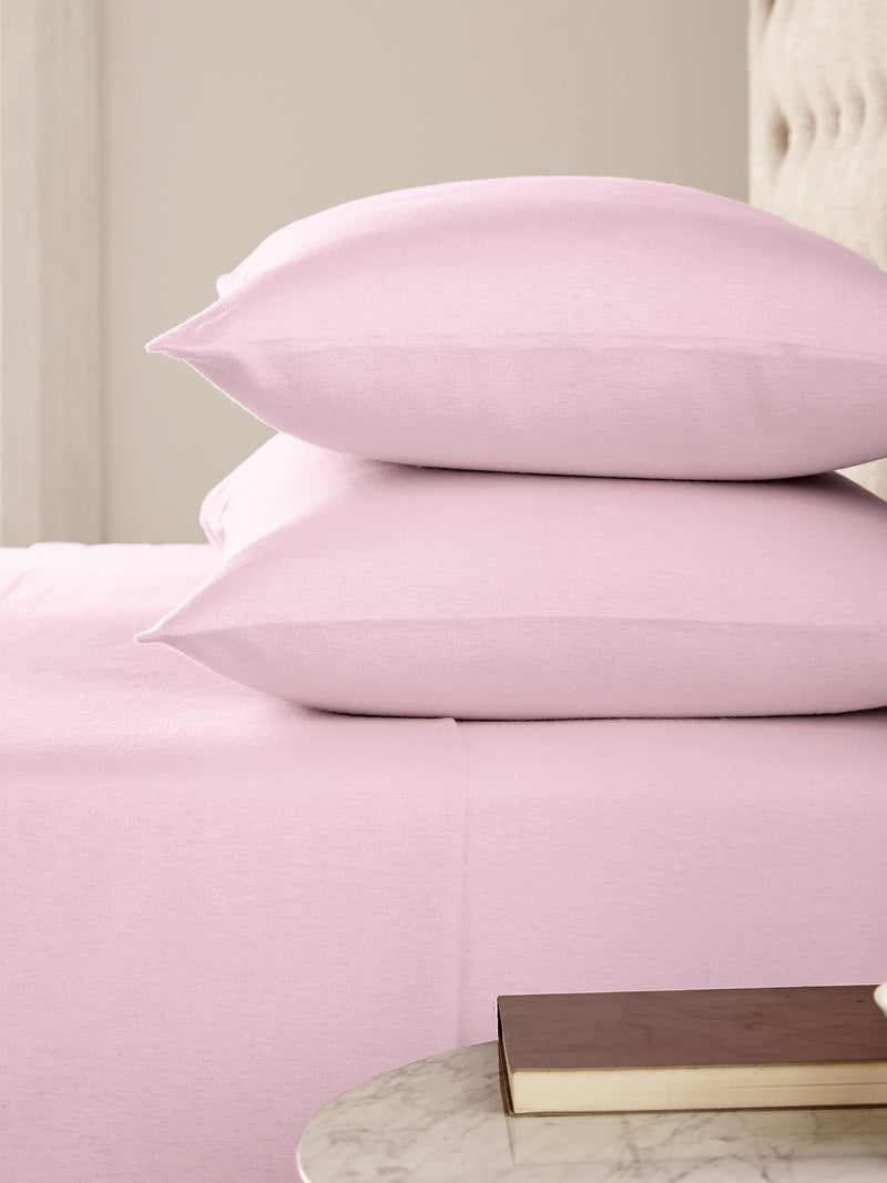 Helena Springfield baby pink supersoft flat bed sheet, UK version
