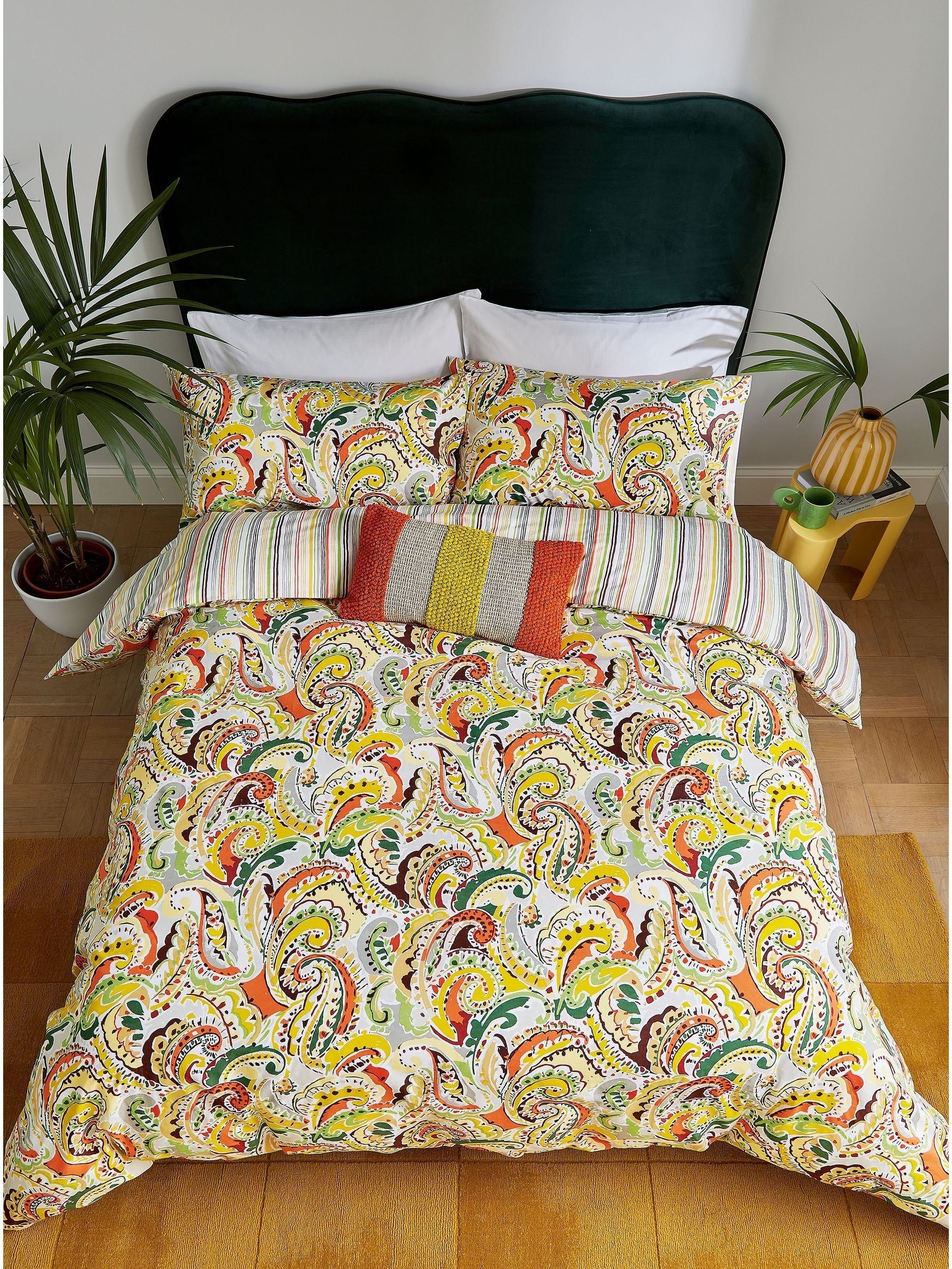 Helena Springfield Mango Penny duvet cover and pillowcase set, UK version