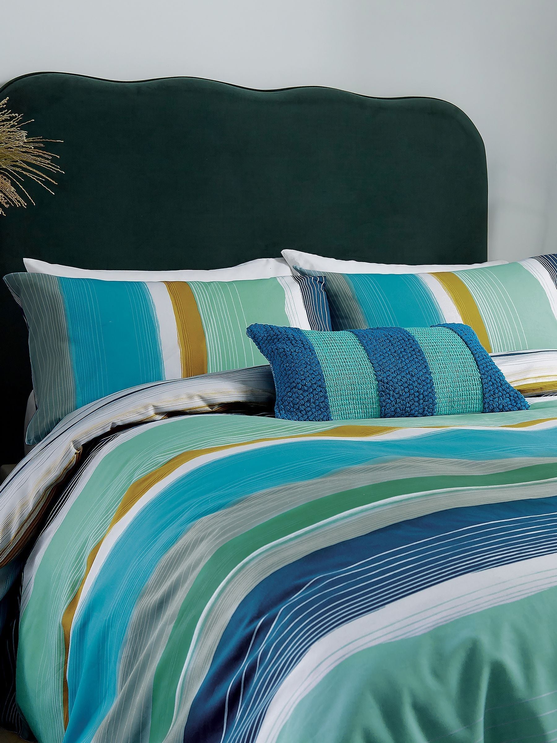 Helena Springfield Blue Carrie duvet cover and pillowcase set, UK version