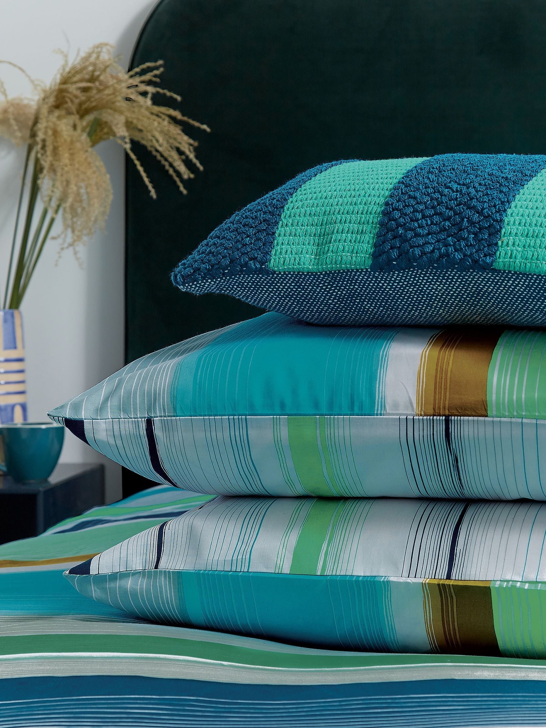 Helena Springfield Blue Carrie duvet cover and pillowcase set, UK version