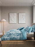 Bedeck of Belfast Teal Silver duvet cover and pillowcase set - British product