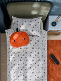 Black duvet cover and pillowcase set - British product