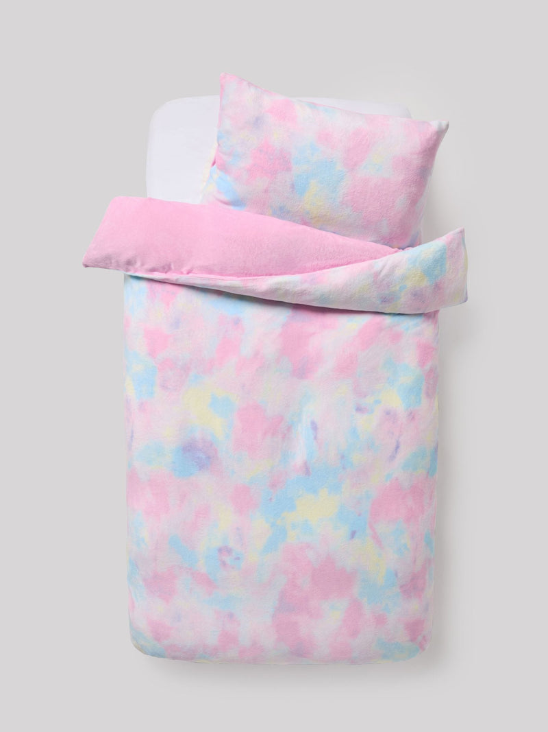 Multi Ombre Cosy Fleece Duvet Cover and Pillowcase Set