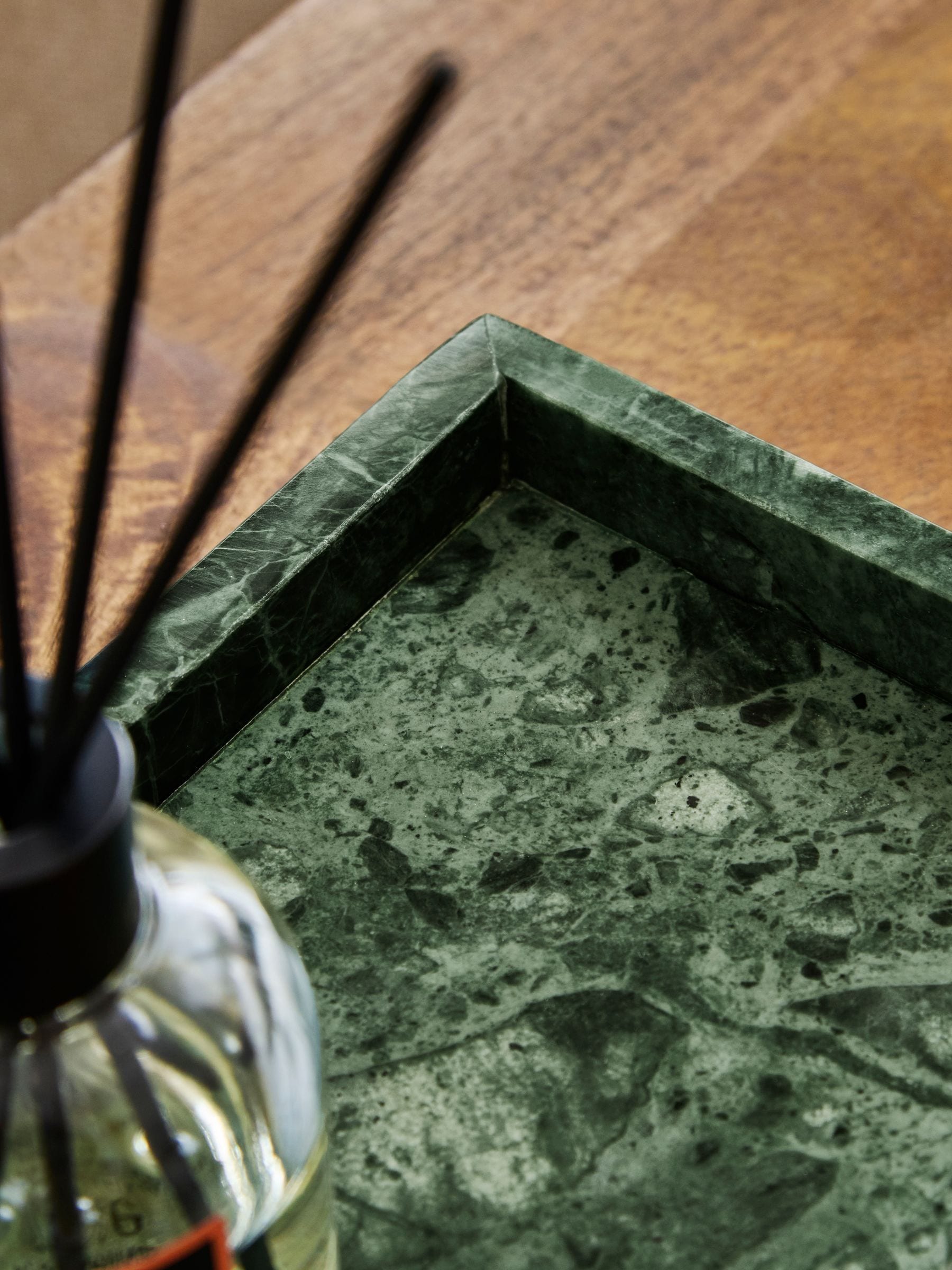 Green marble decorative tray 12x3cm, UK version