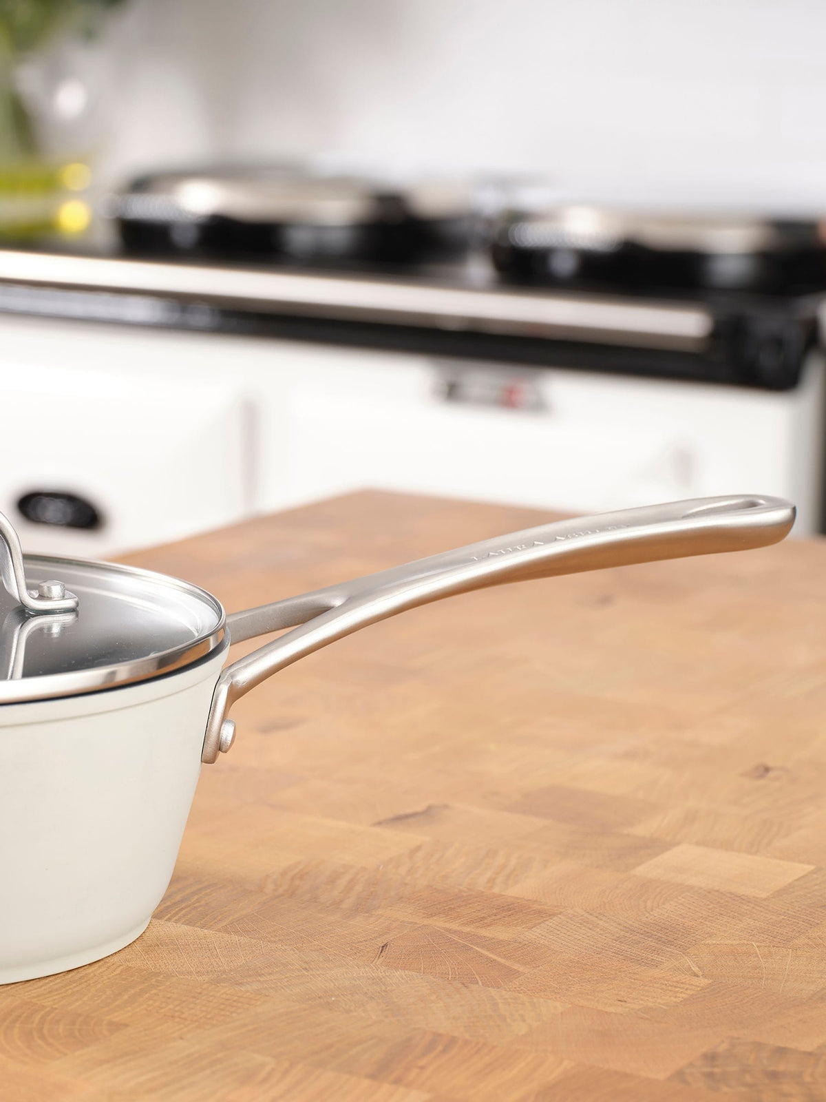 Laura Ashley Sage Leaf 18cm saucepan, UK version