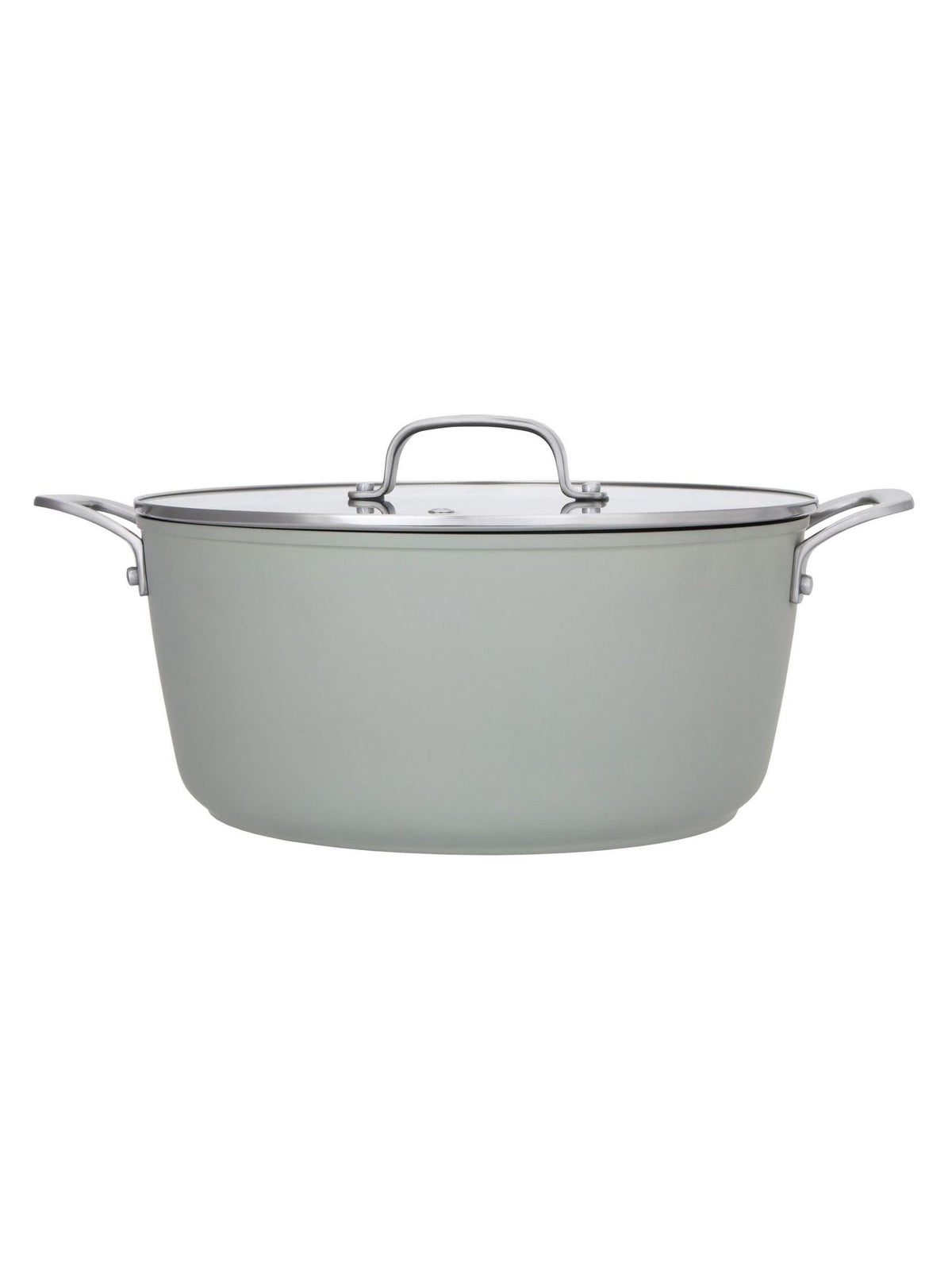 Forged Aluminium Non-Stick Casserole Pot with Glass Lid, 28cm, 6.6L Capacity