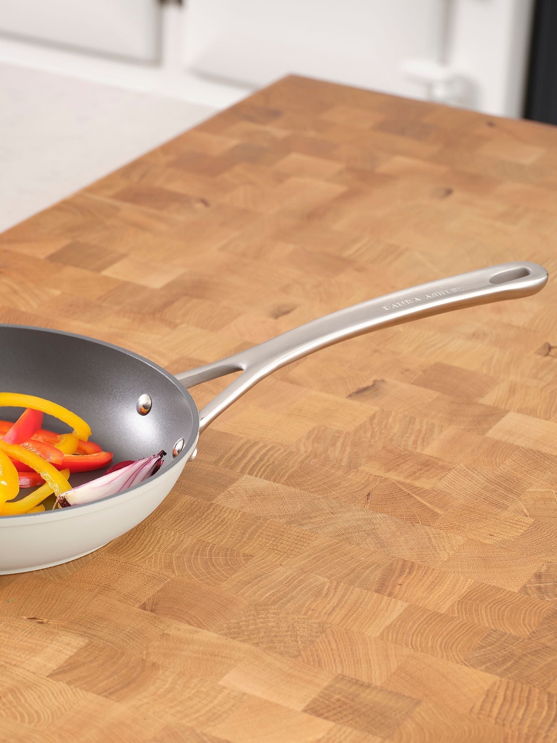 Laura Ashley frying pan Dark Dove Grey 24cm, UK version