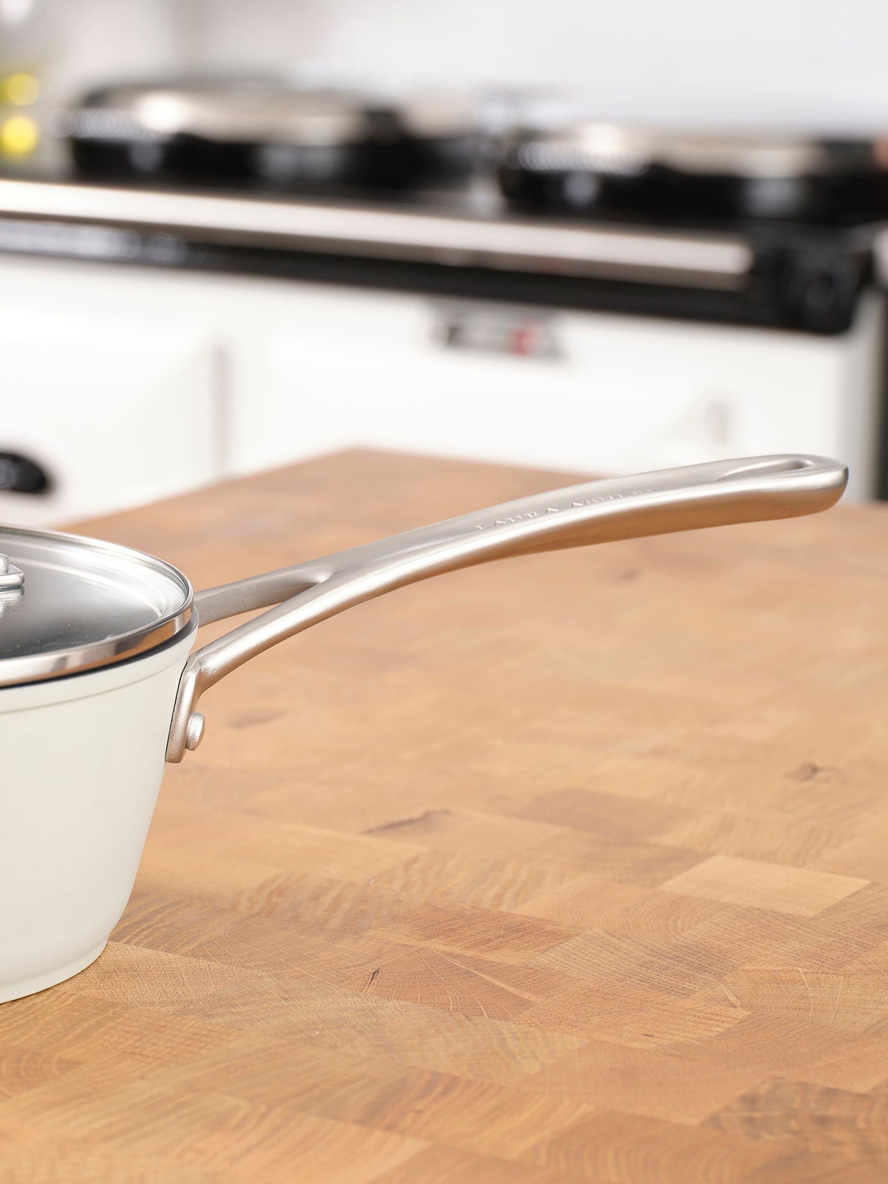 Laura Ashley Sage Leaf 20cm saucepan, UK version