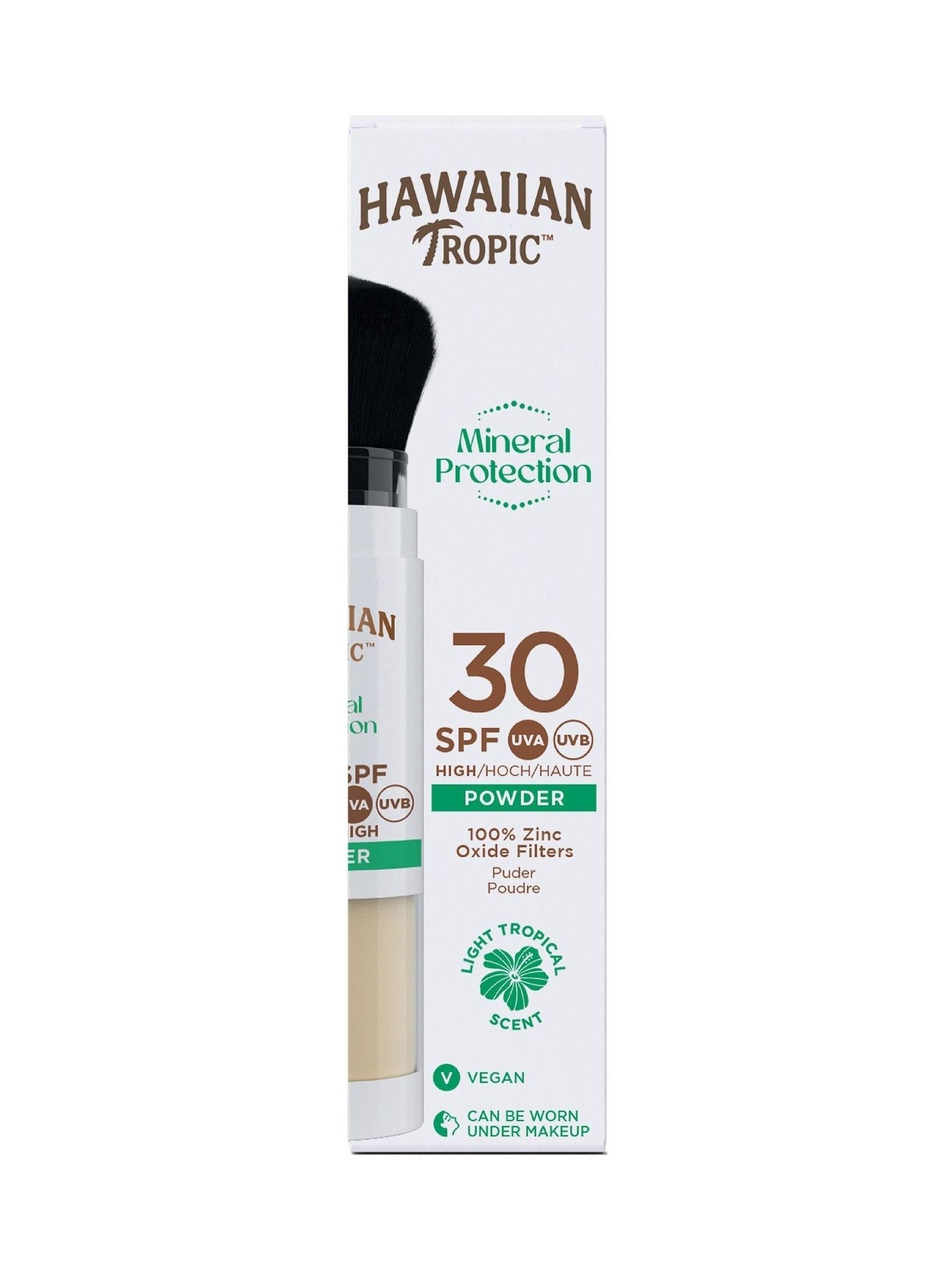 Hawaiian Tropic Mineral Protection Powder Brush SPF 30, UK version