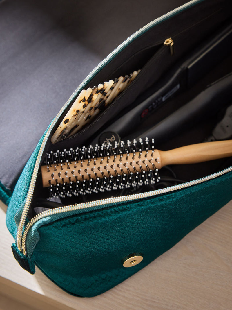Hair Tools Bag with Heatproof Mat