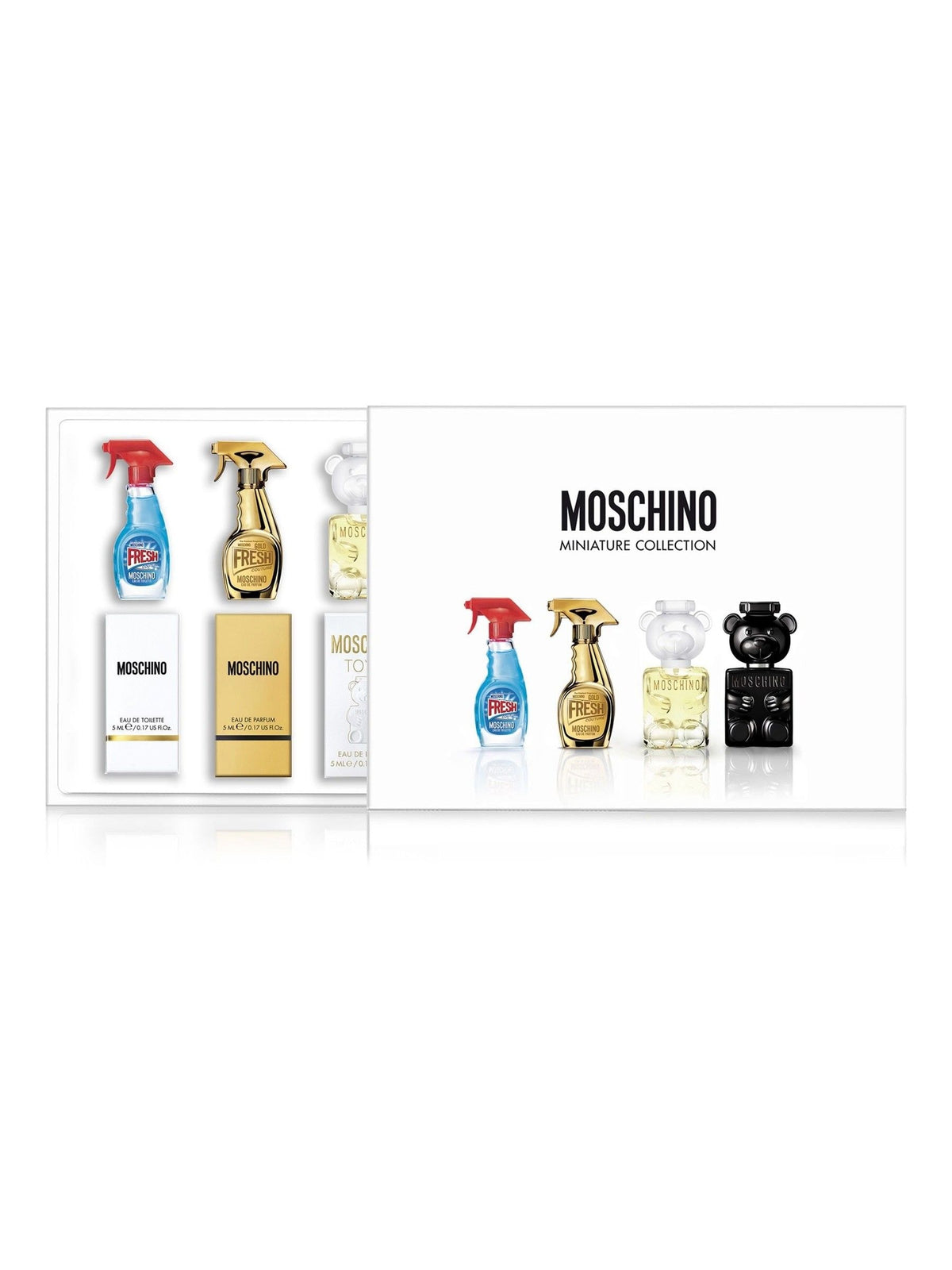 Moschino mini fragrance set 4 x 5ml, imported from the UK