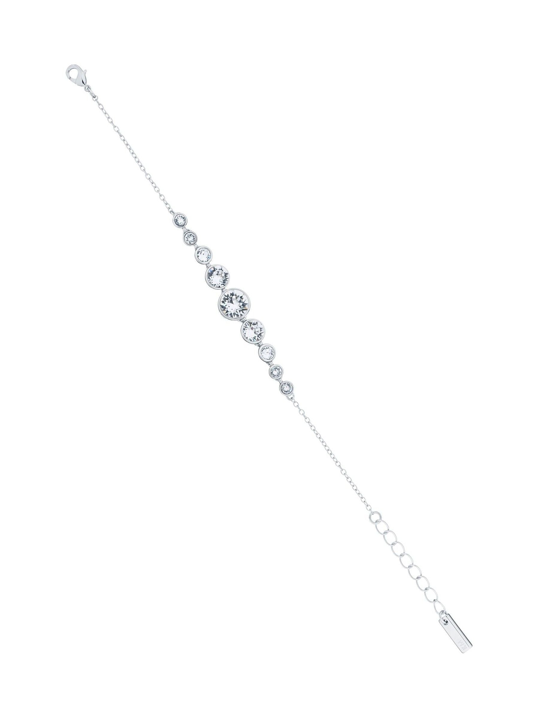 Karen Millen Crystal Flow Bracelet Silver Tone, UK version