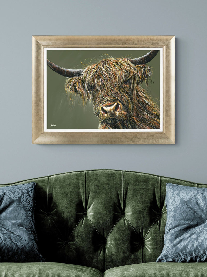 Artko Gold Ruben Highland by David Cope Framed Art