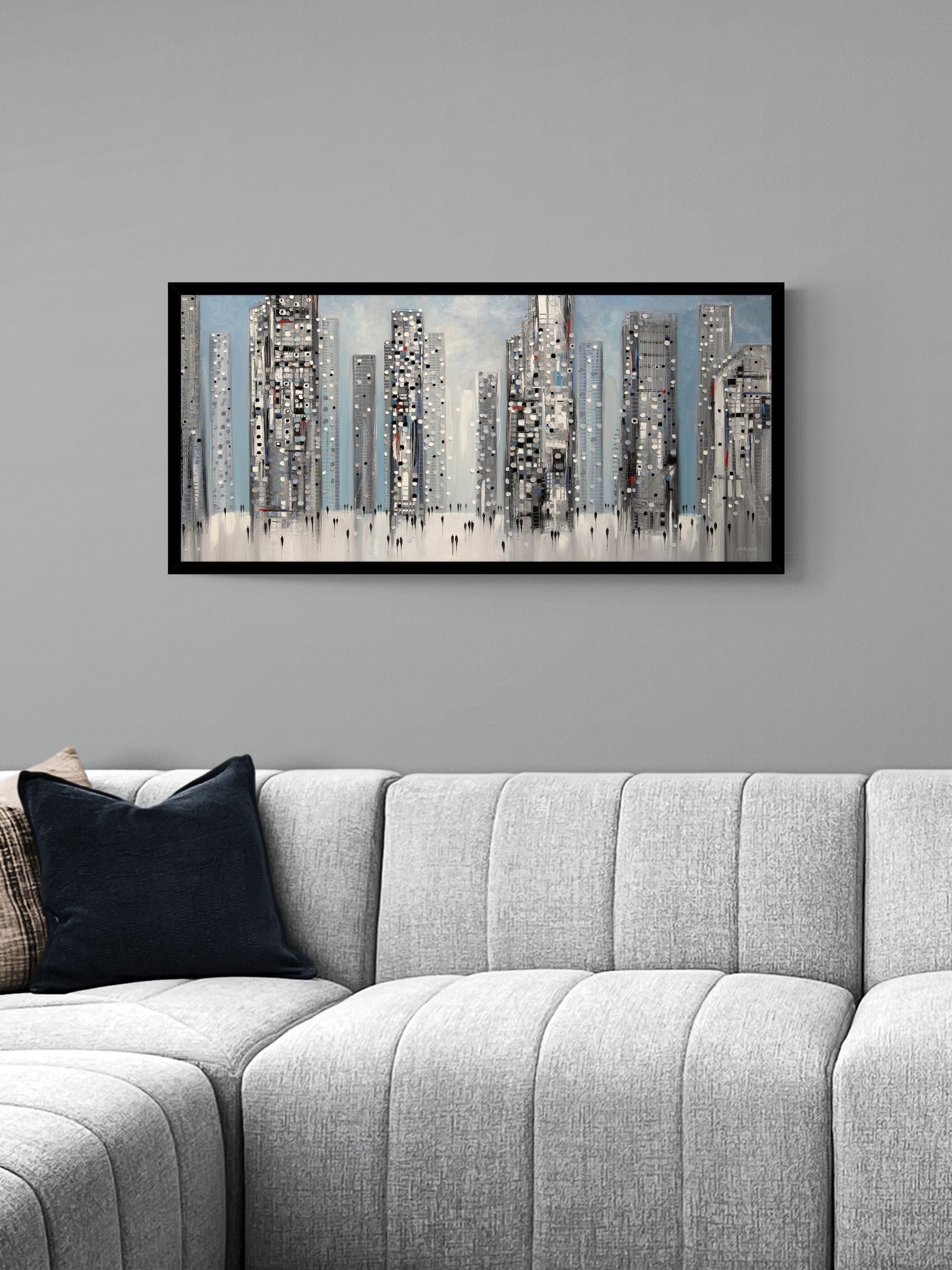 Artko Black Streets Of Manhattan by Ekaterina Ermilkina Framed Art