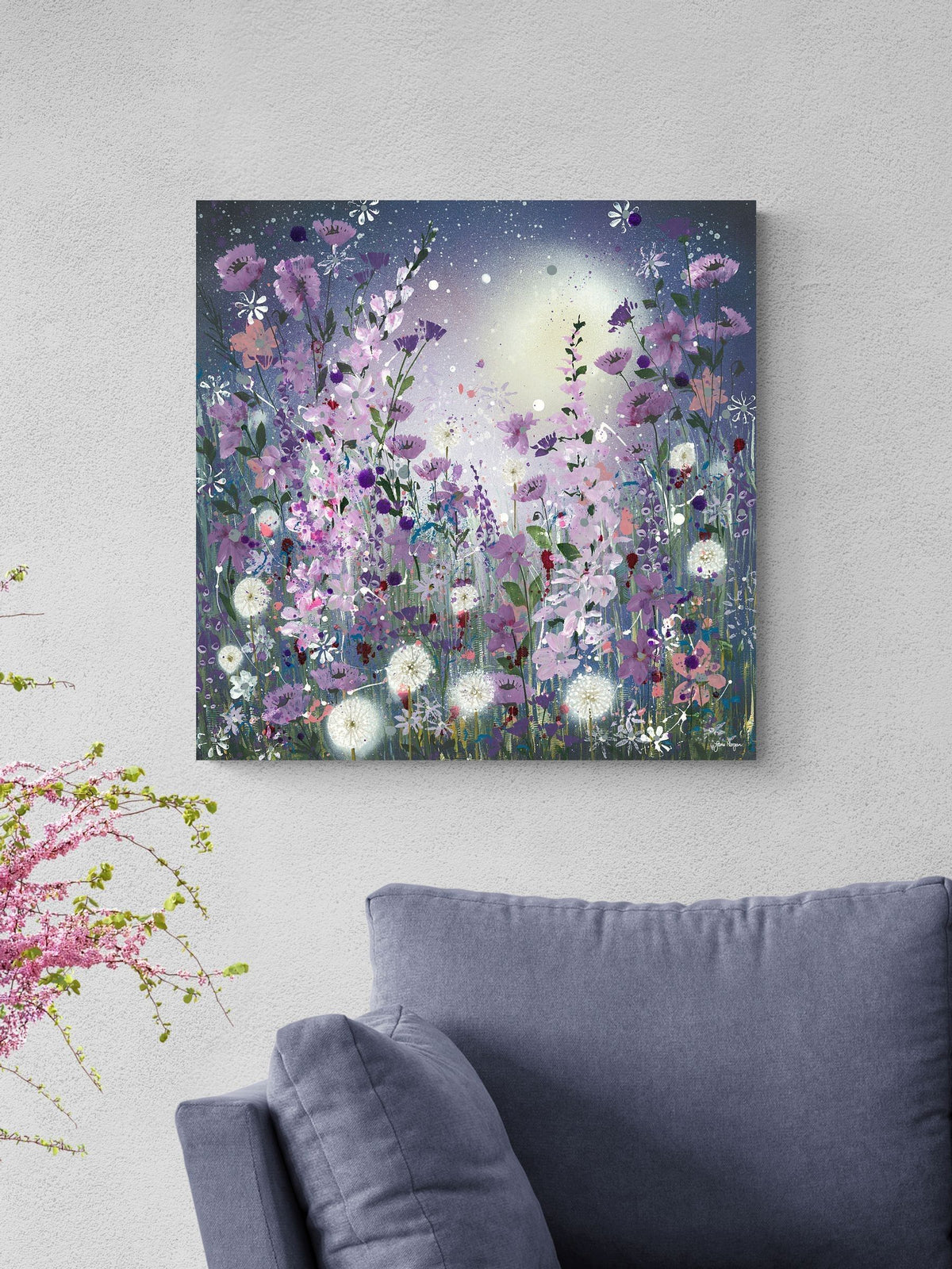 Artko Blue Clocks canvas art 60cm x 60cm - British product