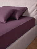 MADE.COM aubergine purple fitted sheet, imported from the UK