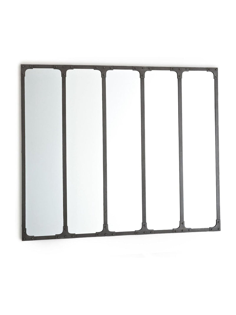 La Redoute Intérieurs Brushed Metal Lenaig Mirror 144 x 120cm, UK version