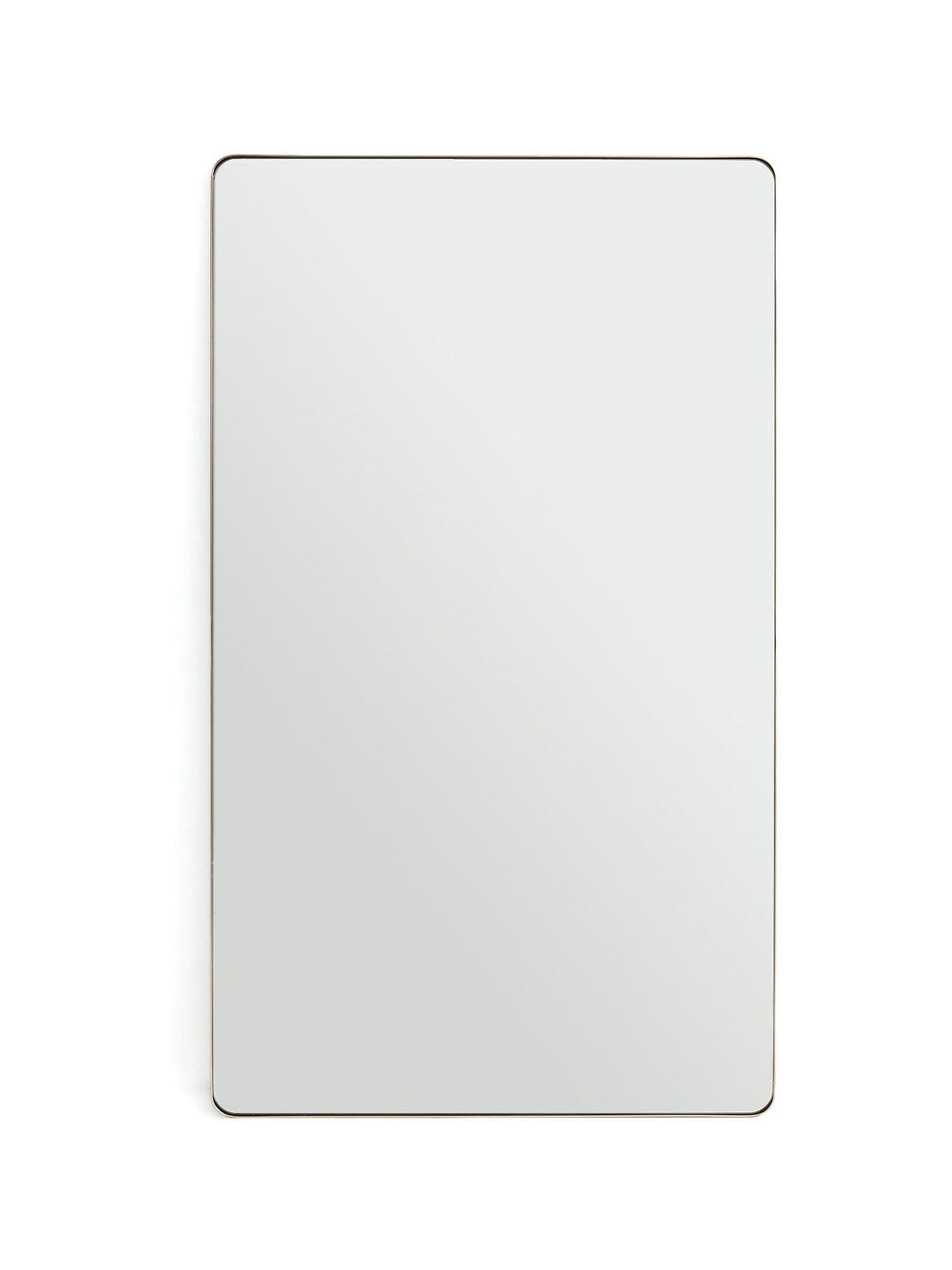 La Redoute Intérieurs brass iodus rectangular metal mirror 100 x 70cm, UK version