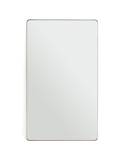 La Redoute Intérieurs Brass Iodus Rectangular Metal Wall Mirror 100 x 70cm
